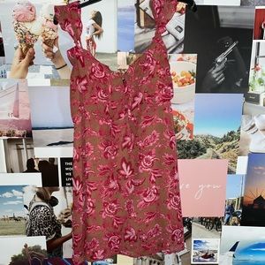 White Fox Ruffle Dress